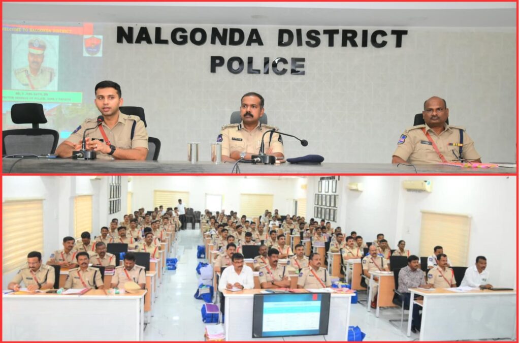 నల్లగొండ జిల్లా పోలీసు కార్యాలయంలో నేర సమీక్షా సమావేశం నిర్వహణ..  ముఖ్యఅతిథిగా పాల్గొన్న యాదాద్రి జోన్-5 డీఐజీ డి. జోయెల్ డేవిస్.!