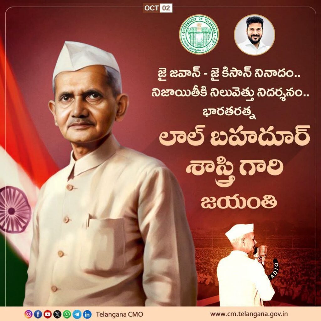 ‘జై జవాన్ – జై కిసాన్’ స్ఫూర్తి నేటి తరానికి ఆదర్శం